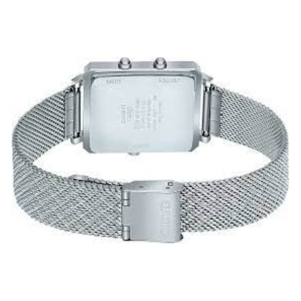 CASIO VINTAGE DUAL TIMER CYAN DIAL WATCH | MTP-B205M-3EDF