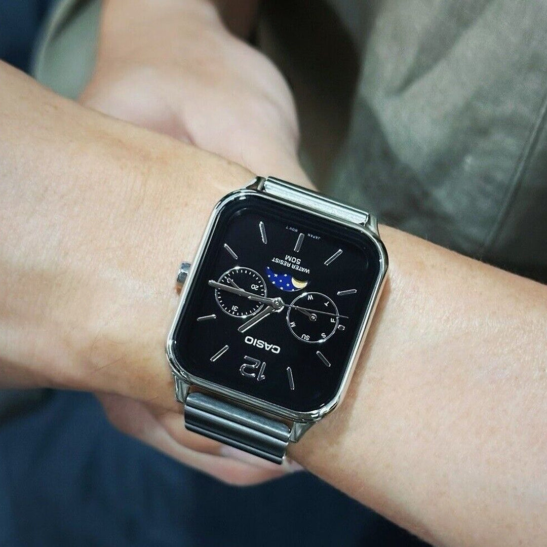 Casio Moon Phase Black Dial Men's Watch | MTP-M305D-1A2VDF