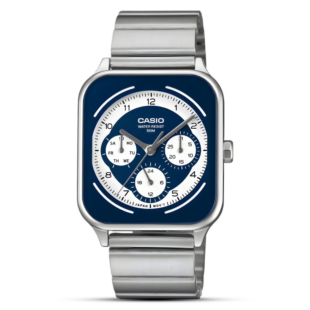 Casio Blue Square Dial Men's Watch MTP-M307D-2BVDF