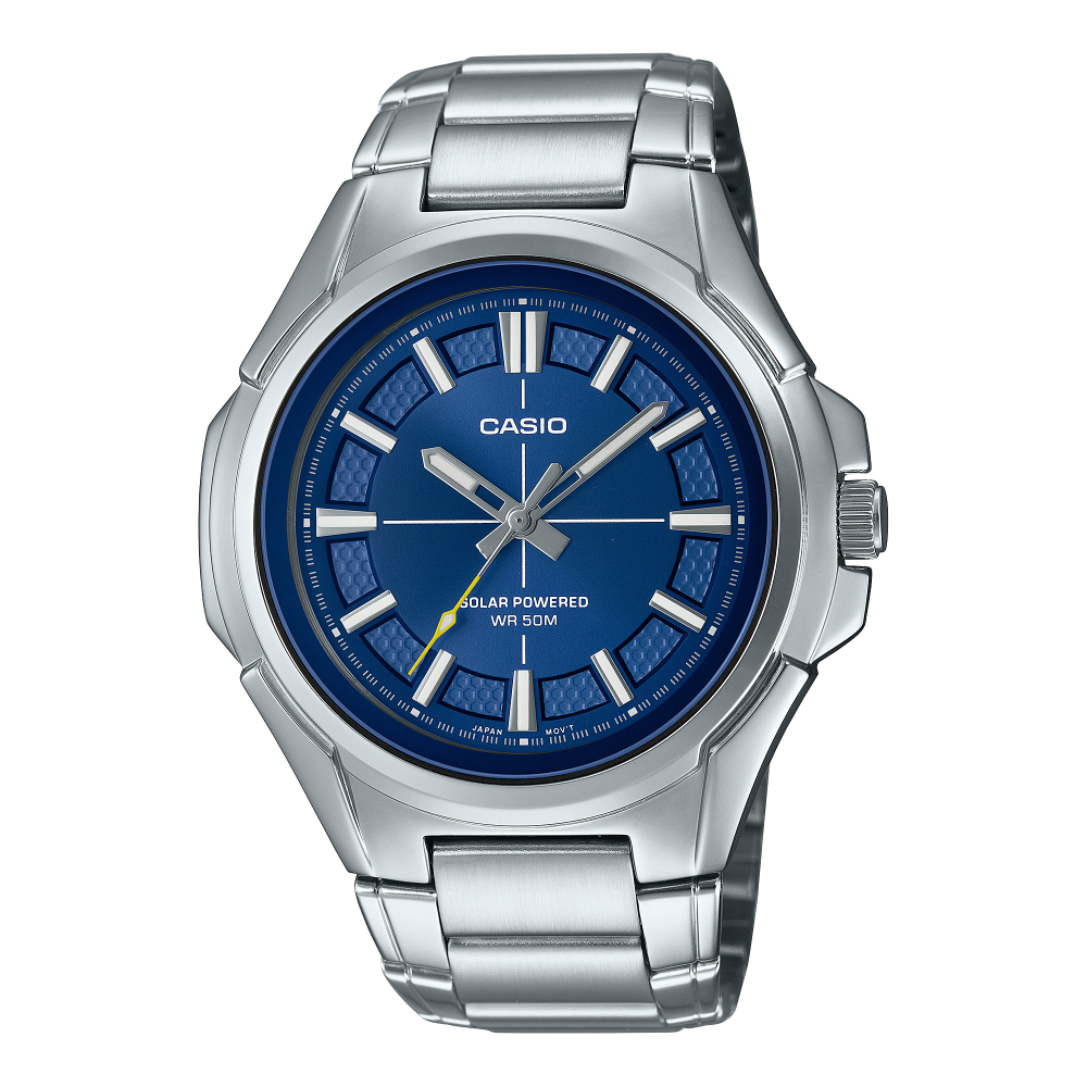 Casio Solar Powered Stainless Steel Men's Watch| MTP-RS100D-2AVDF