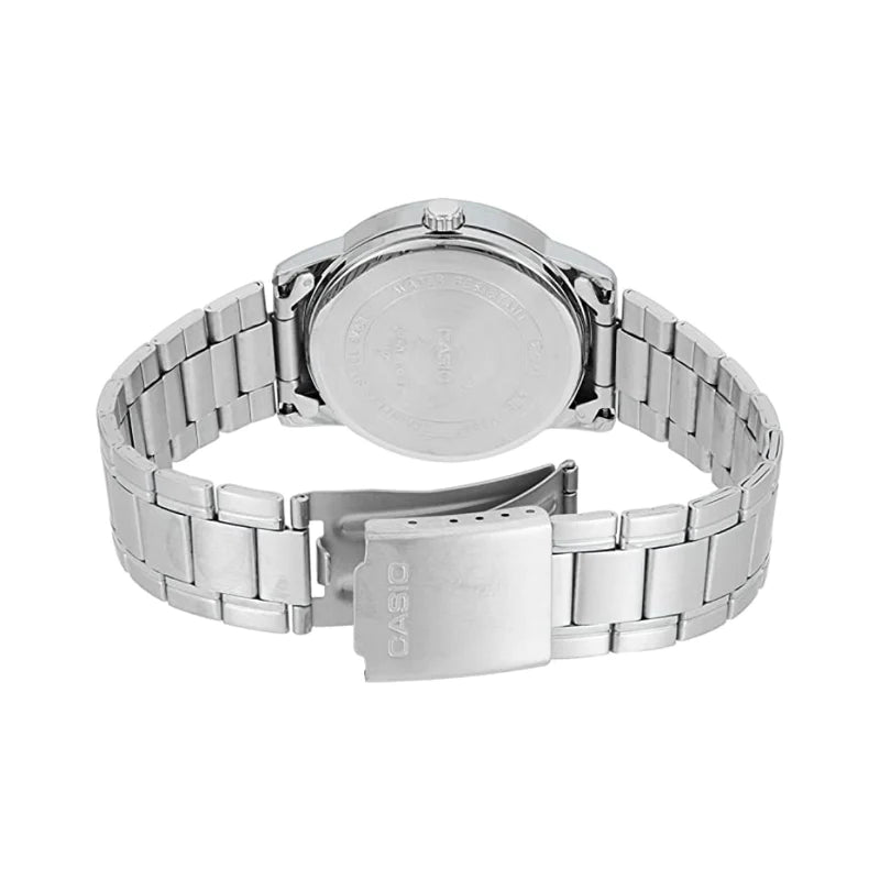 Casio Black Dial Stainless Steel Standard Watch MTP-V001D-1BUDF