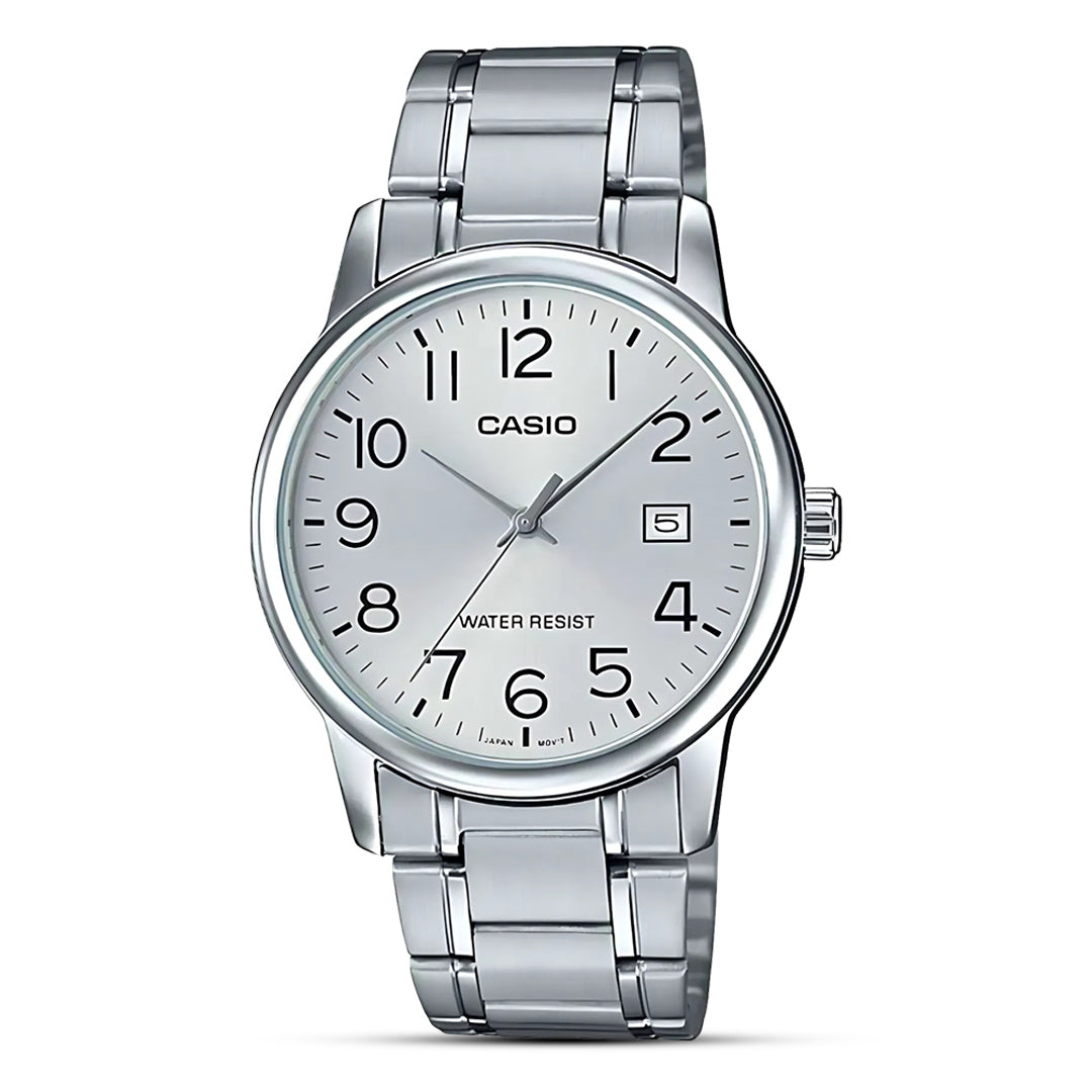 Casio Enticer Silver Dial Men's Watch | MTP-V002D-7BUDF