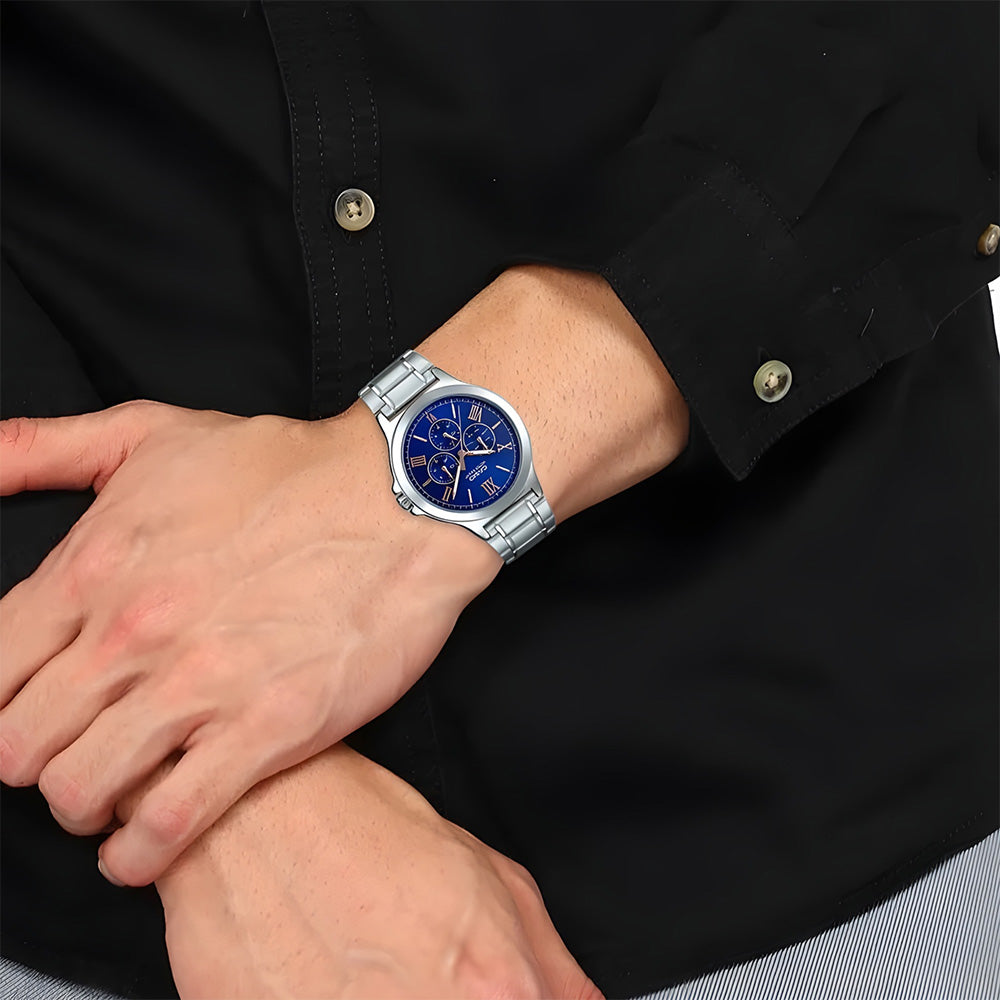 Casio Enticer Multifunction Blue Dial Men's Watch MTP-V300D-2AUDF