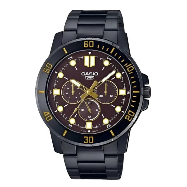 Casio Enticer Multifunction Brown Dial Men's Watch| MTP-VD300B-5EUDF