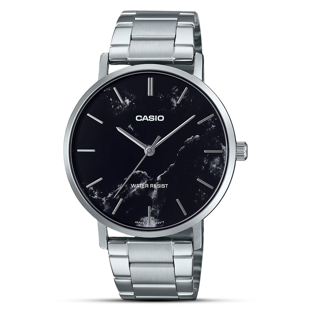 Casio Enticer Black Dial Men's Watch MTP-VT01DM-1AUDF