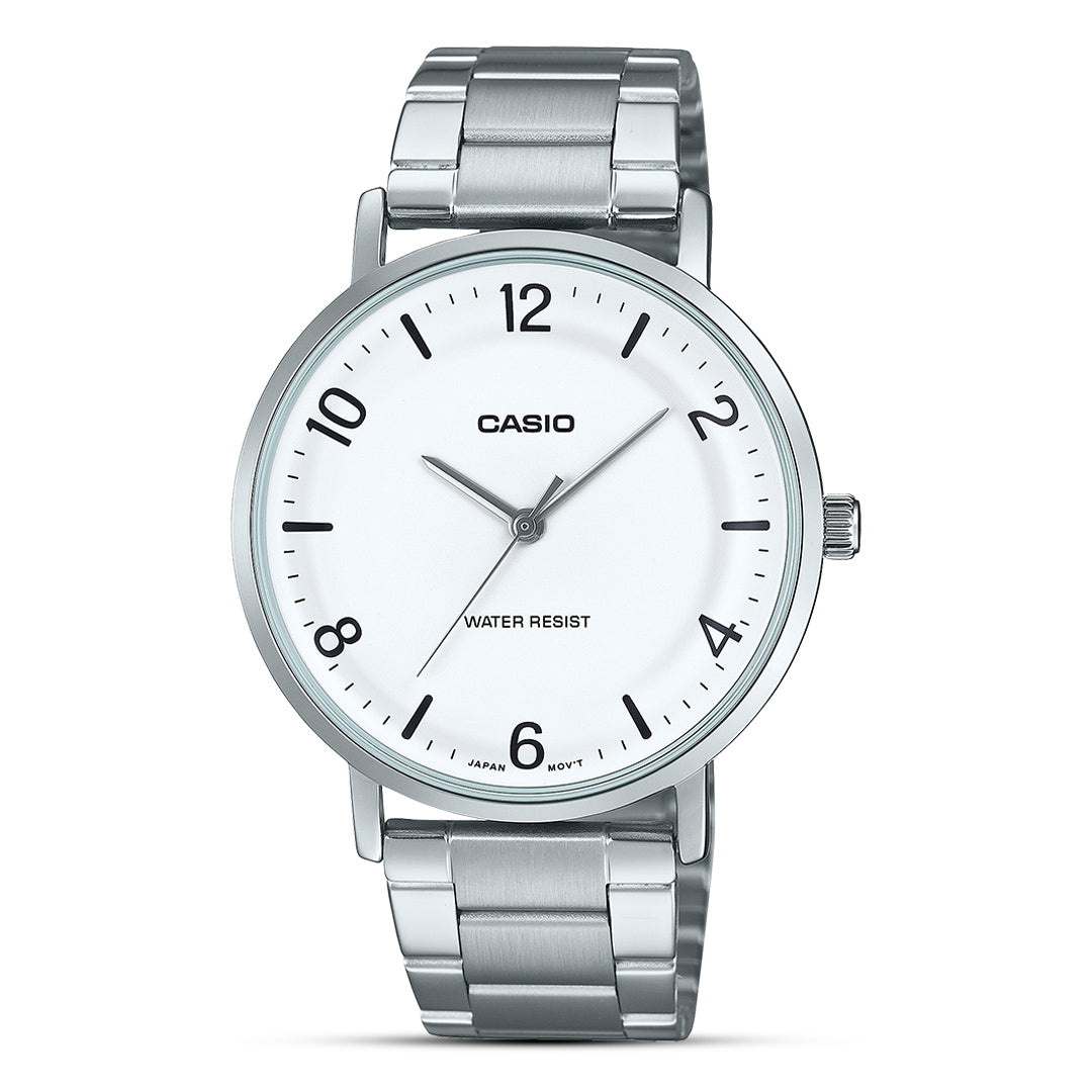 Casio Enticer White Dial Men's Watch | MTP-VT03D-7BDF