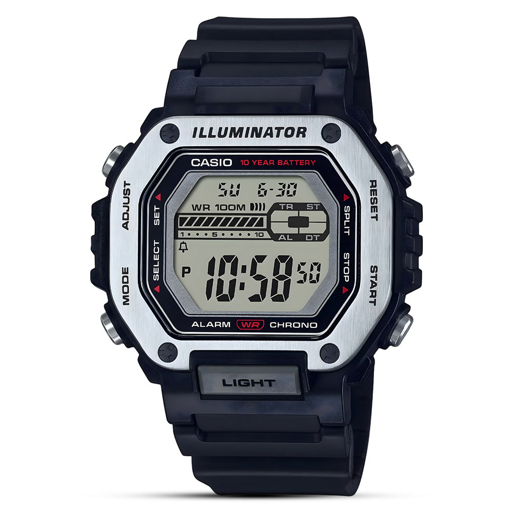 Casio Sports Digital Black Resin Strap Men's Watch | MWD-110H-1AVDF