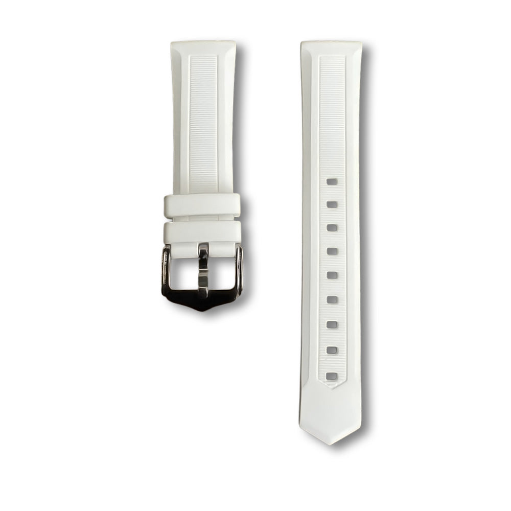 Cavern 22mm White Silicon Strap