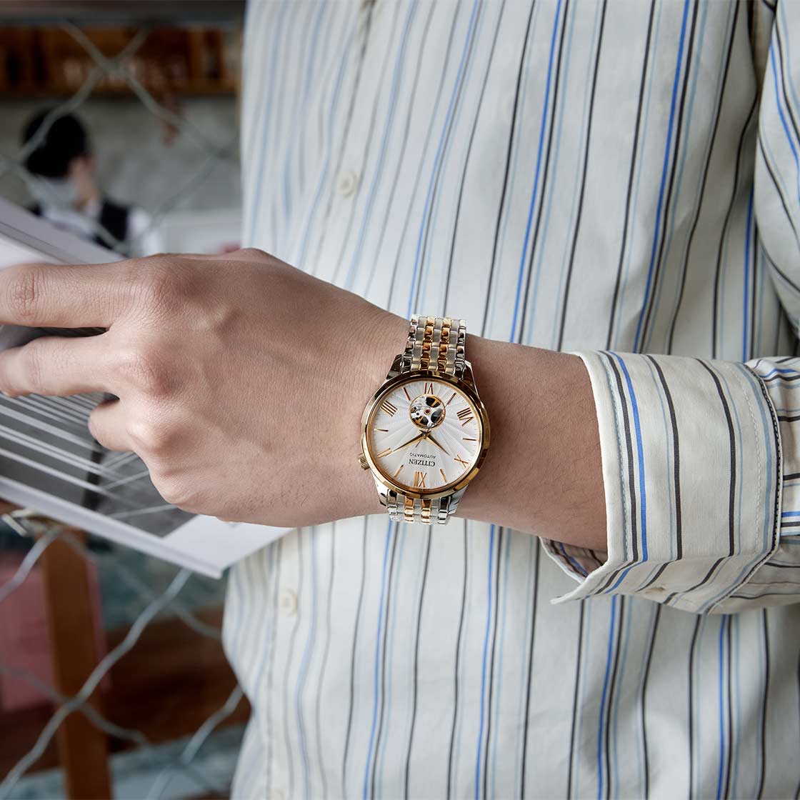 Citizen "Open Heart" Automatic Two-Tone Men's Watch| NH9136-88A