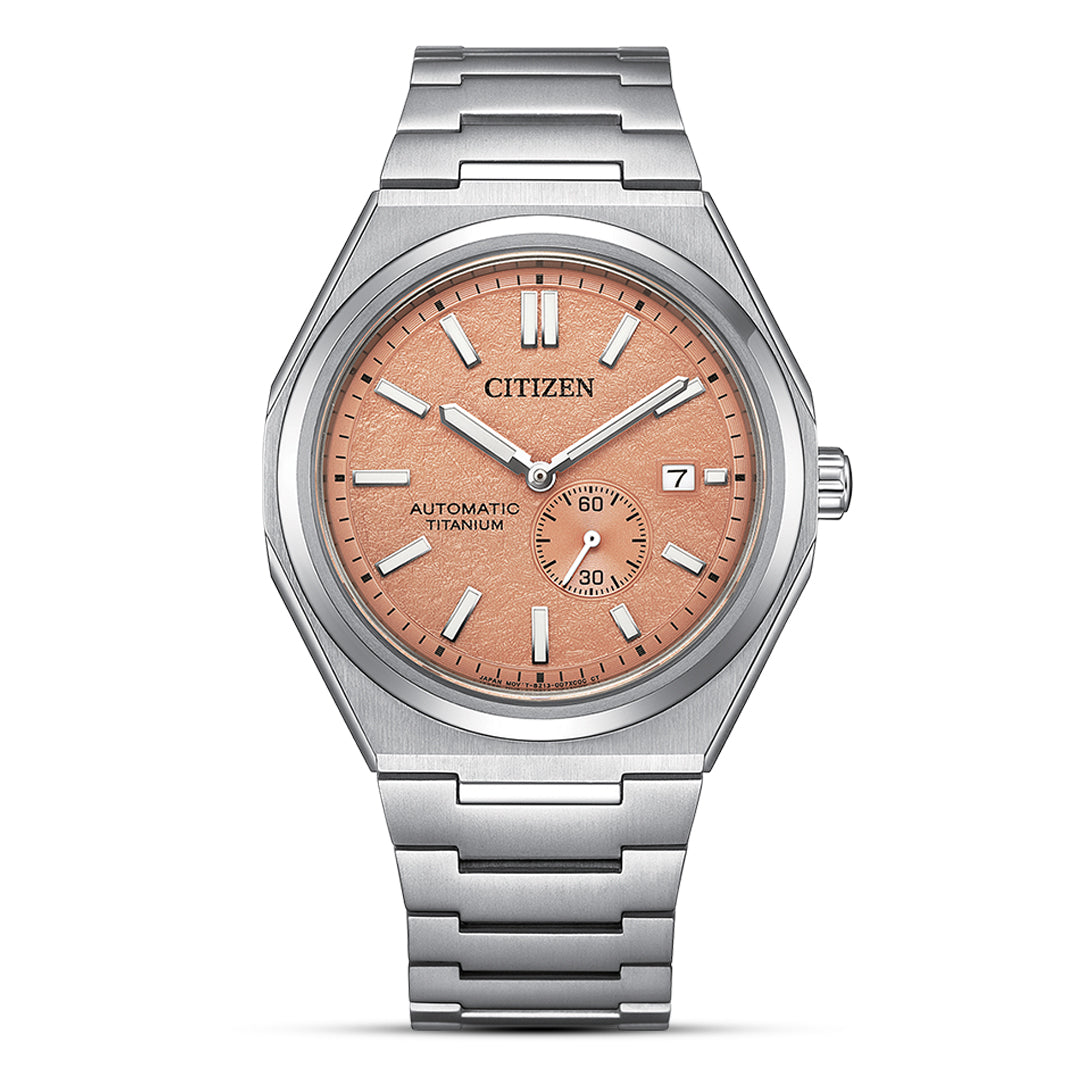 Citizen Zenshin Super Titanium Salmon Orange Men's Watch| NJ0180-80Z