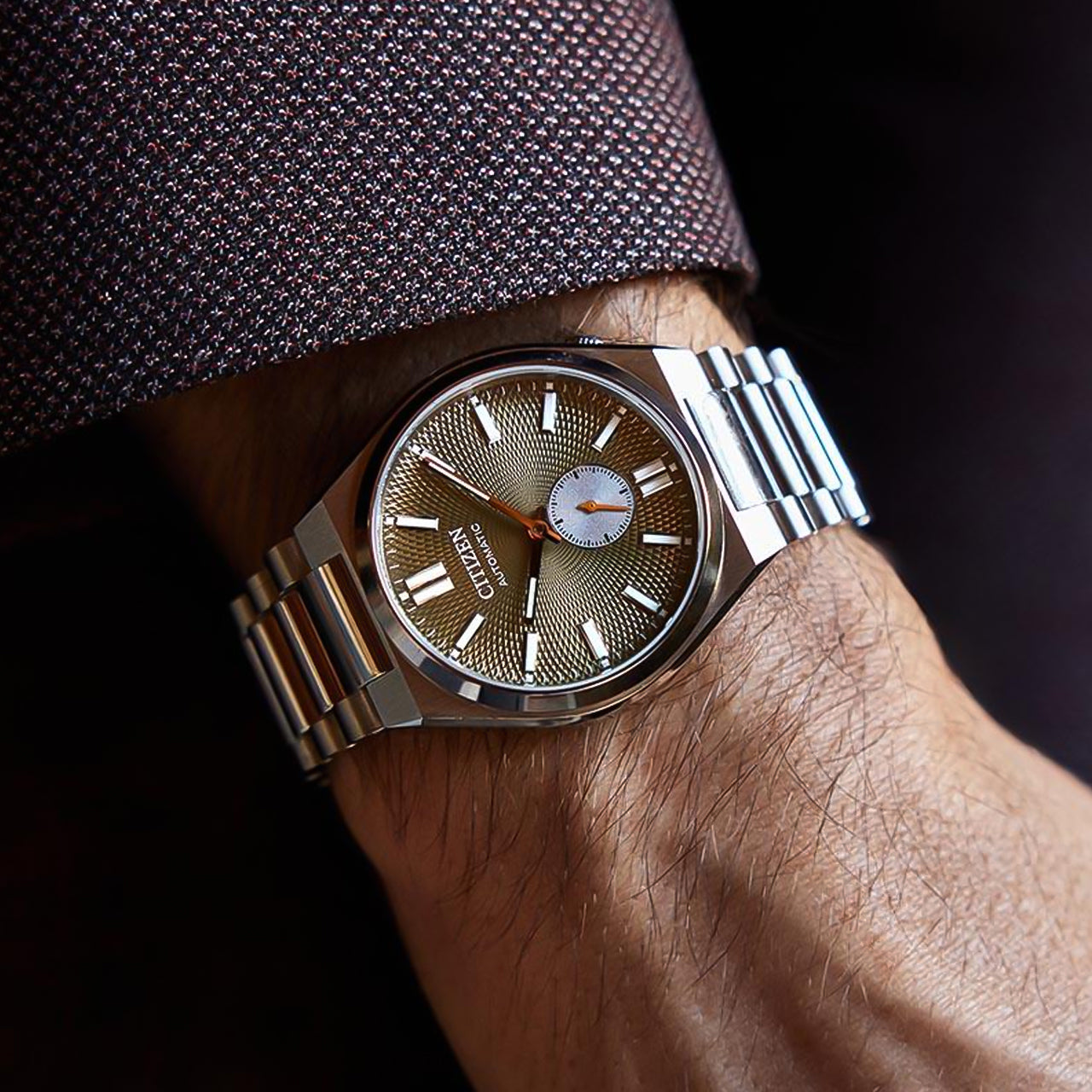 Citizen Tsuyosa Small Second Automatic Green Dial Men's Watch | NK5010-51X