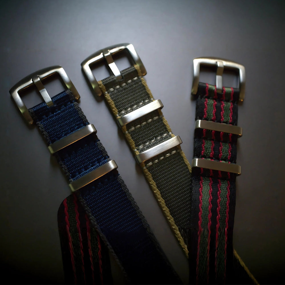 Cavern 20mm Premium Blue Nato Watch Strap