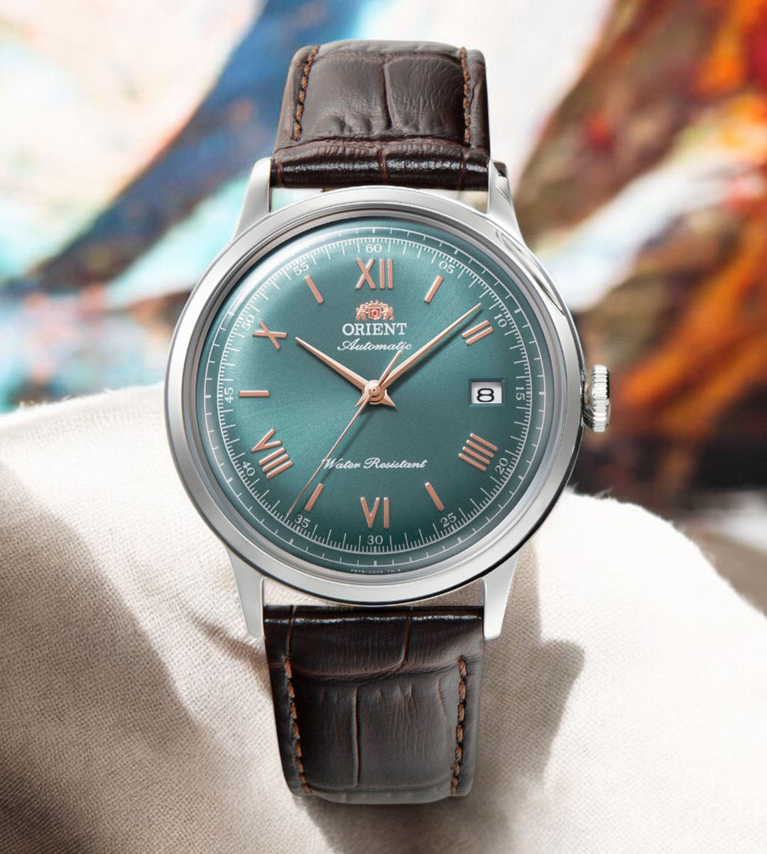 ORIENT Bambino Automatic Green Dial Men's Watch | RA-AC0023E30B