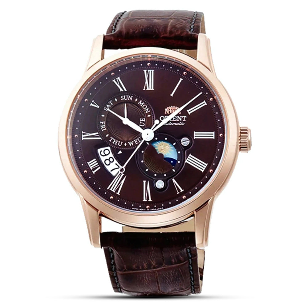 Orient Sun and Moon Brown Dial Men's Watch| RA-AK0009T30B