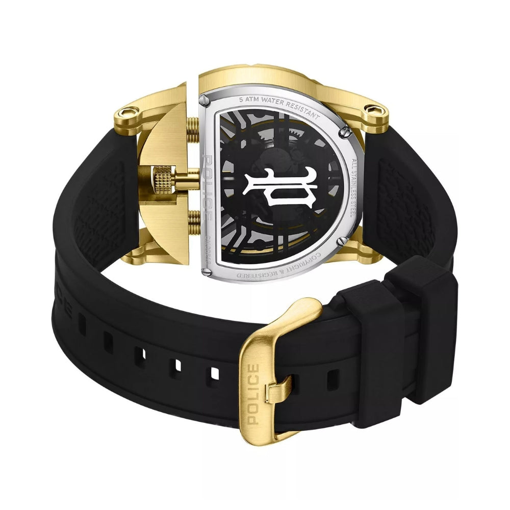 Police Daintreee 2.0 Gold Skeleton Dial Men's Watch PEWGM0081508