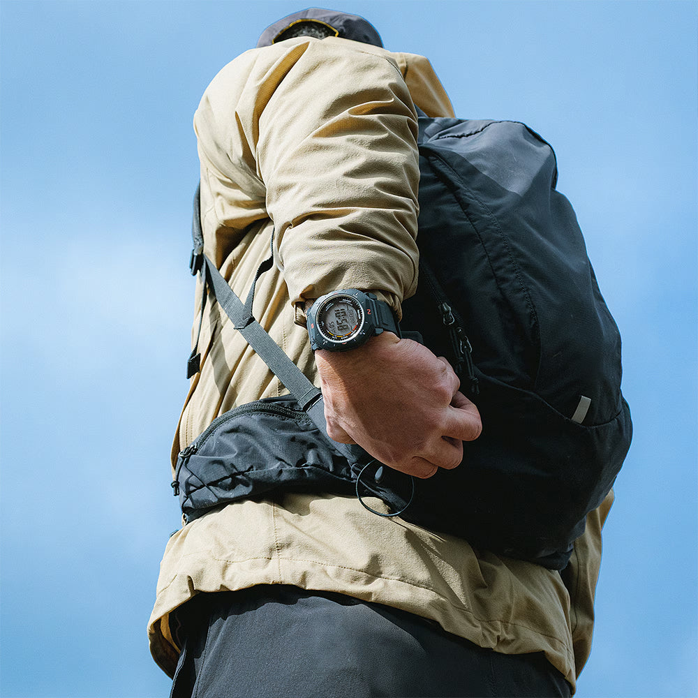 Casio PRO TREK Thin Line Black Digital Mens Watch | PRG-69-1DR