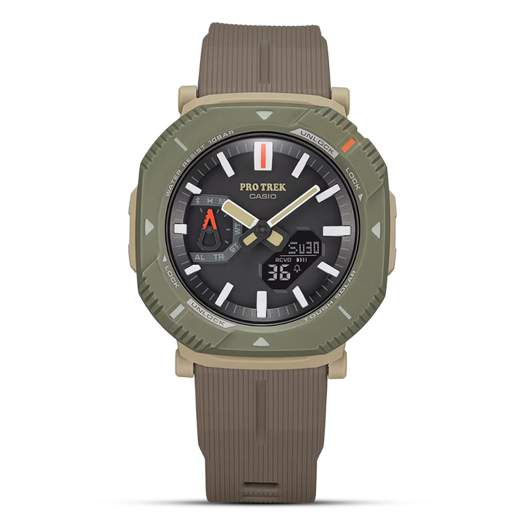 Casio PRO-TREK Solar Powered Grey Dial Men's Watch | PRJ-B001-5DR