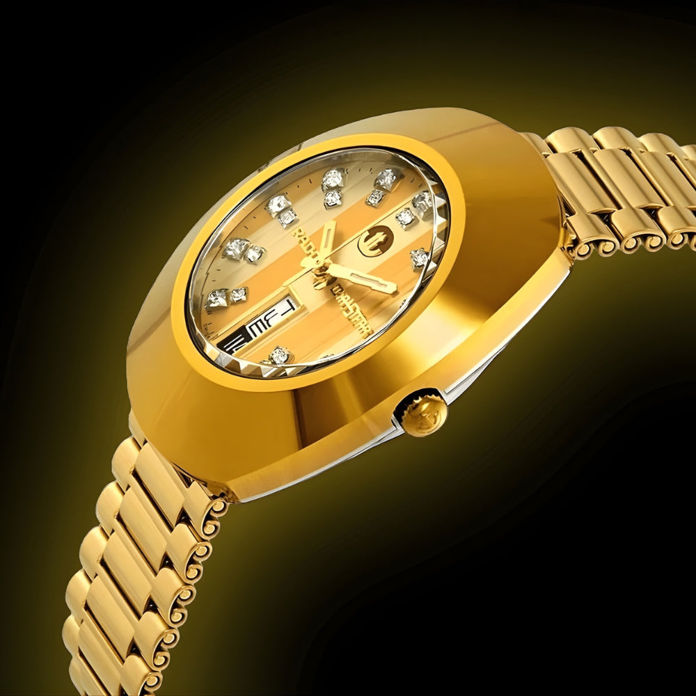 Rado DiaStar The Original Automatic Gold Dial Men's Watch | R12413803
