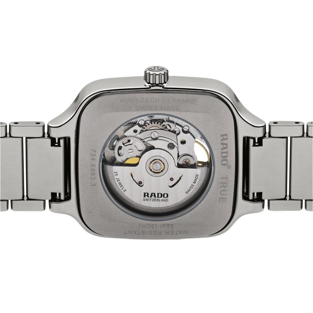 Rado True Square Automatic Open Heart Blue Dial Men's Watch | R27083202