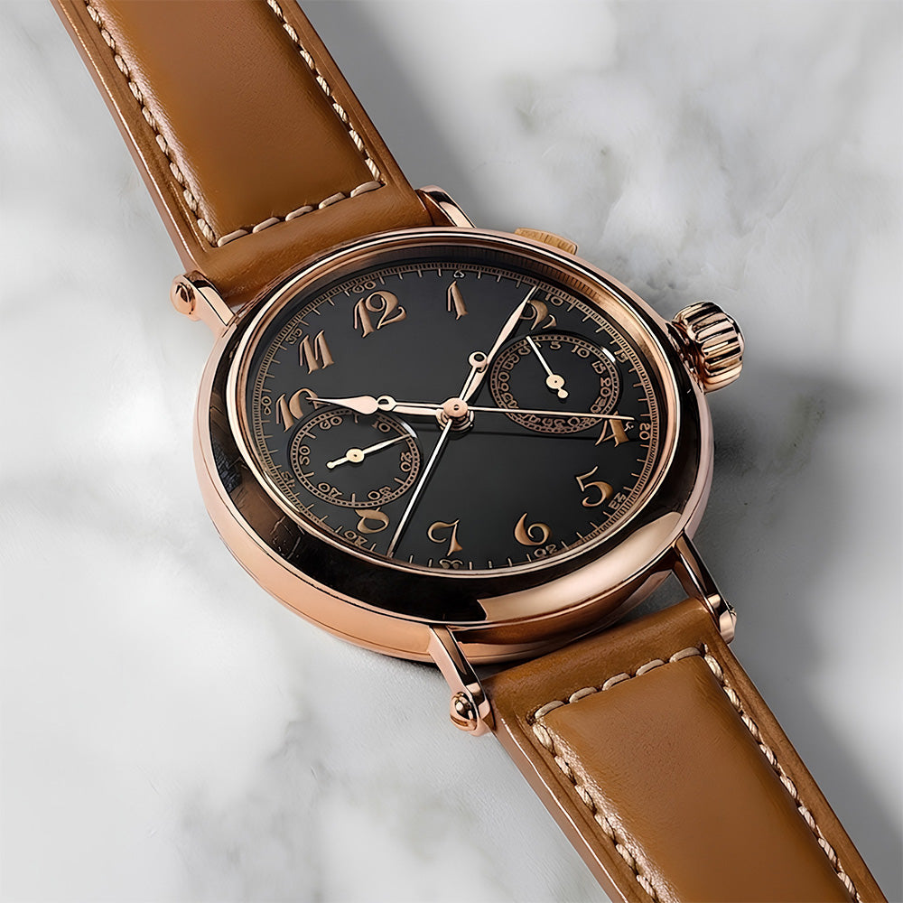 Cavern 20mm Plain Brown Leather Strap