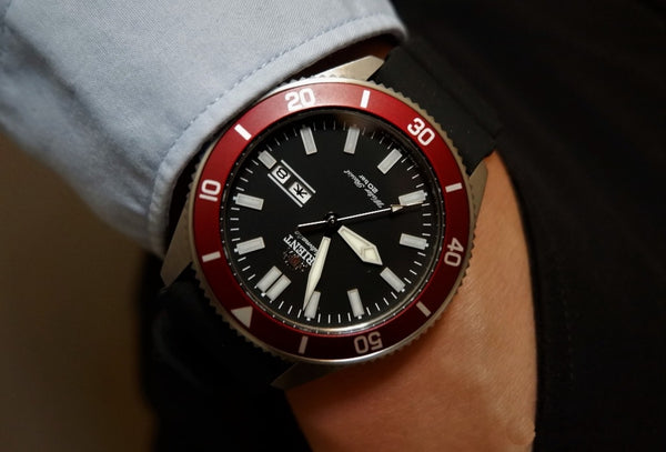 Orient Mako II Automatic Red Dial Diver Watch RA-AA0011B19B