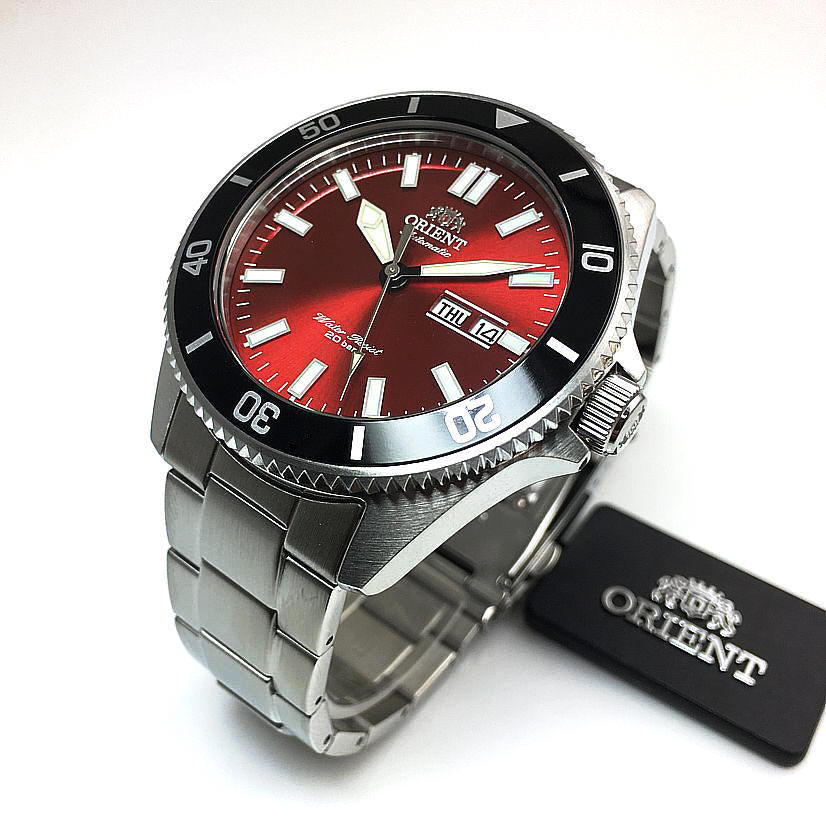 Orient Kanno Automatic Red Dial Diver Men's Watch| RA-AA0915R19B