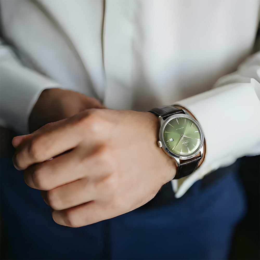 ORIENT "BAMBINO" CLASSIC GREEN DIAL AUTOMATIC MEN'S WATCH | RA-AC0029E