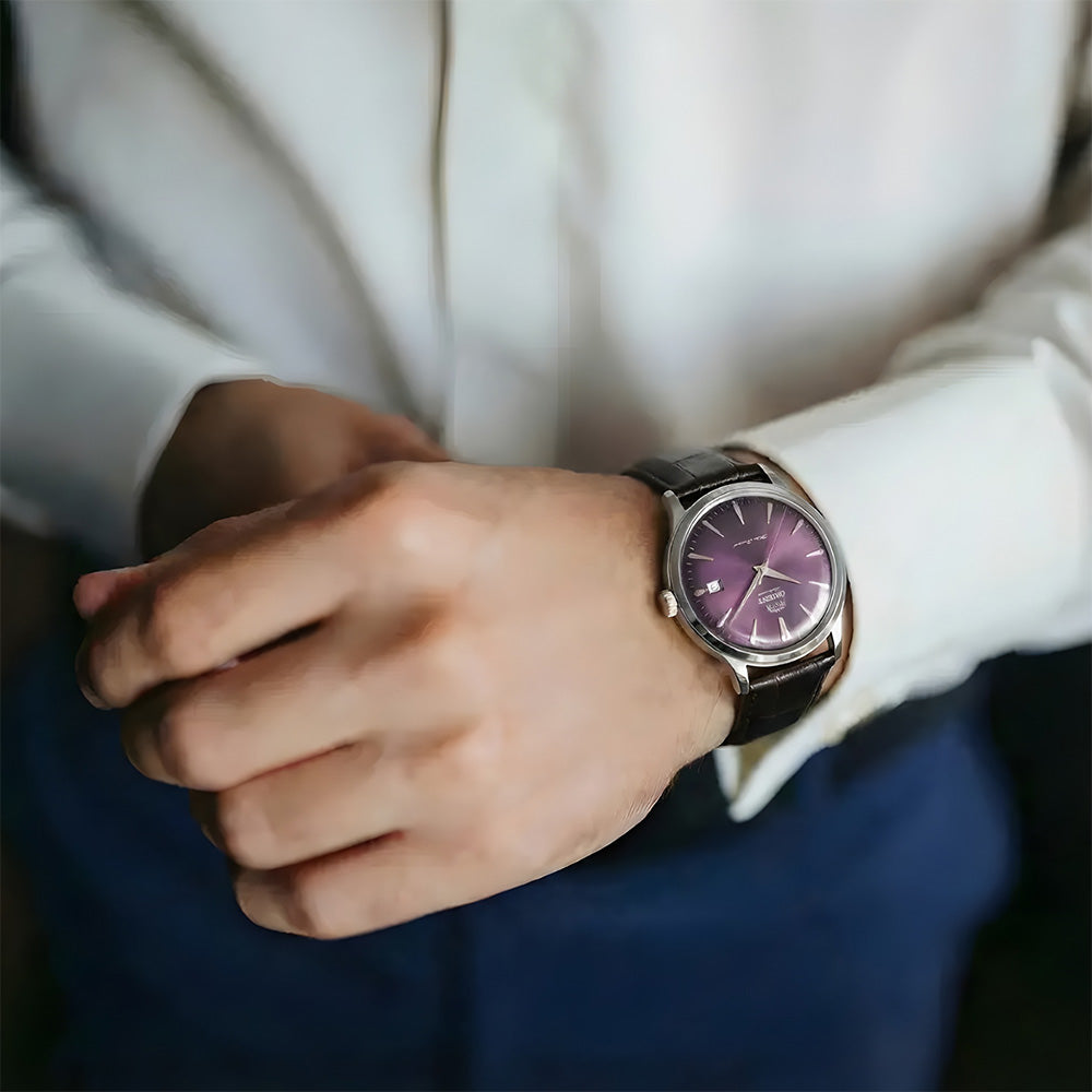 ORIENT "BAMBINO" CLASSIC PURPLR DIAL AUTOMATIC MEN'S WATCH | RA-AC0032V
