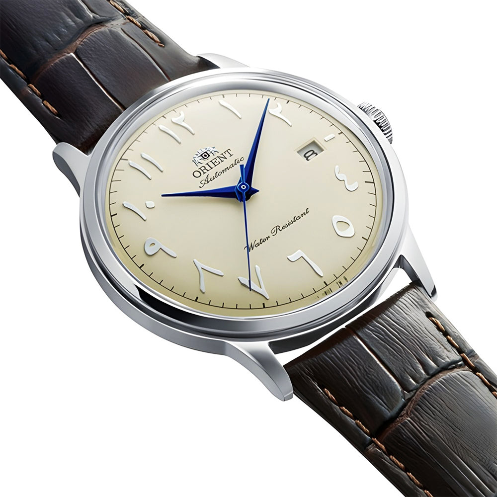 Orient "Bambino Version 2" Arabic Ivory Dial Automatic Watch | RA-AC0039Y