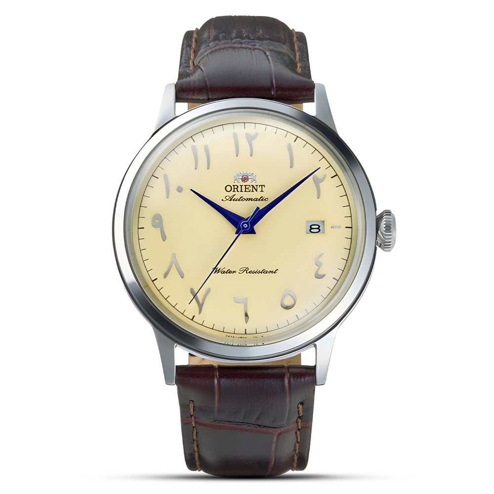 Orient "Bambino Version 2" Arabic Ivory Dial Automatic Watch | RA-AC0039Y