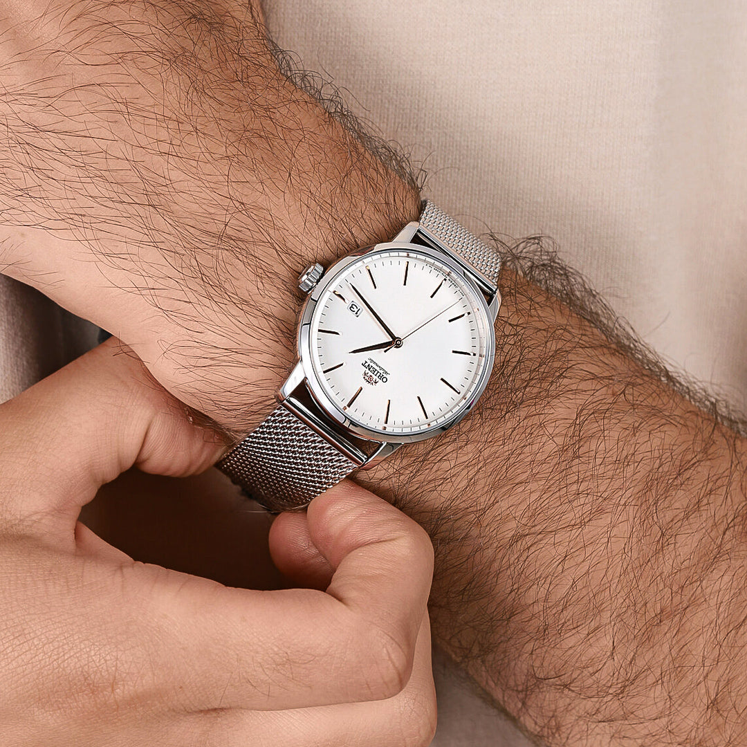 Orient Contemporary Automatic White Dial Men's Watch | RA-AC0E07S