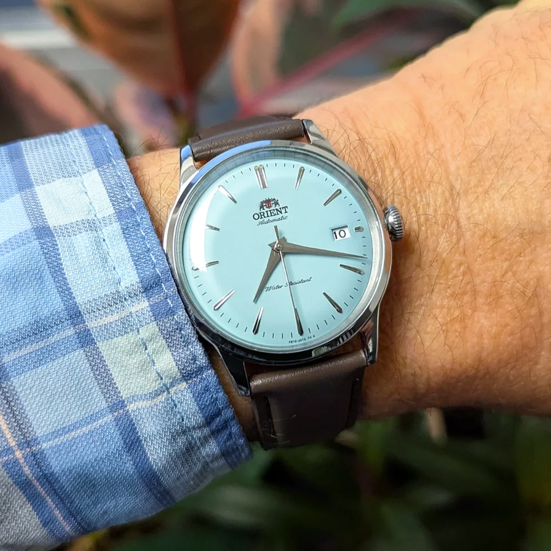 Orient Bambino Automatic Baby Blue Dial Men's Watch | RA-AC0M14L