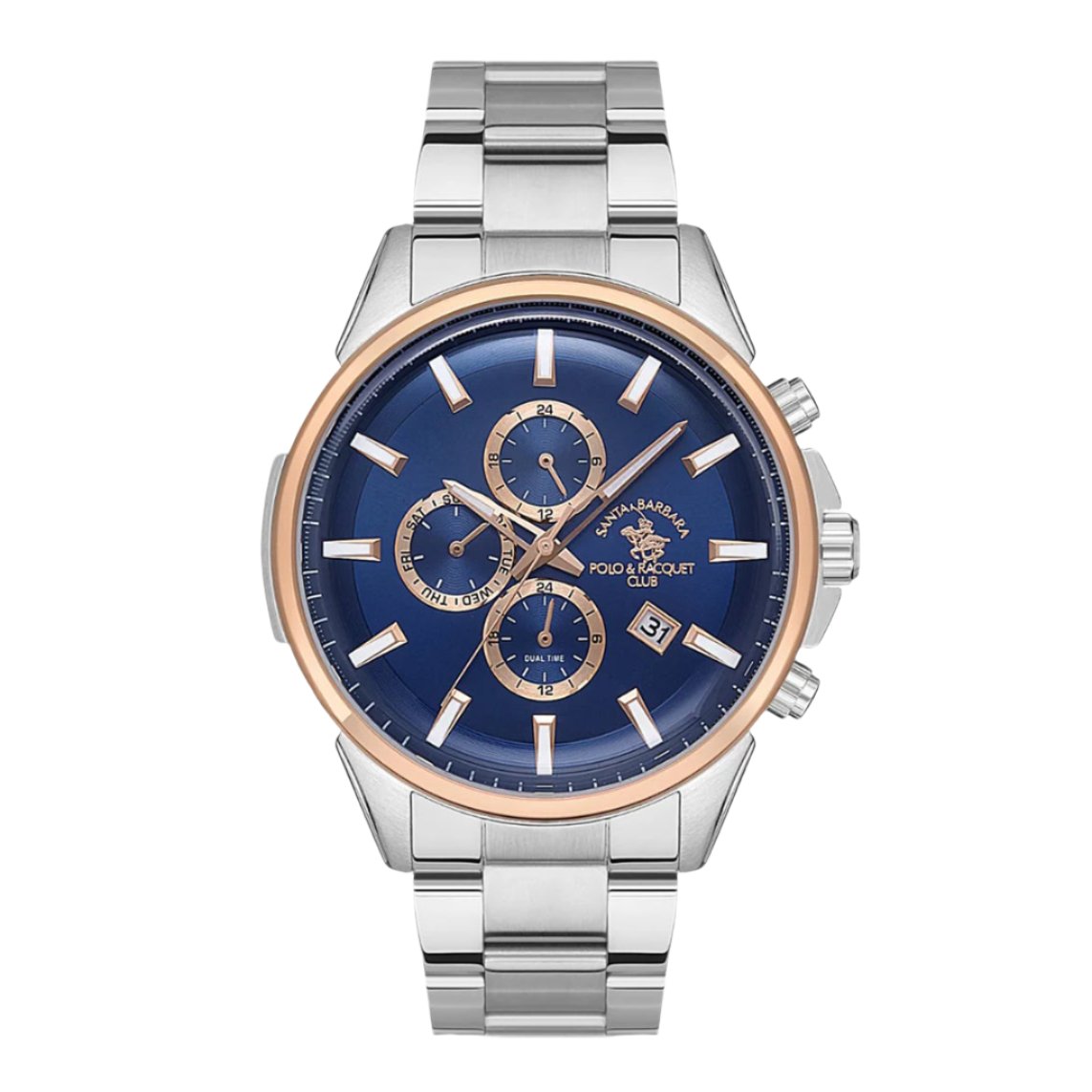 SANTA BARBARA POLO CHRONOGRAPH BLUE DIAL STAINLESS STEEL MEN'S WATCH | SB.1.10392-5