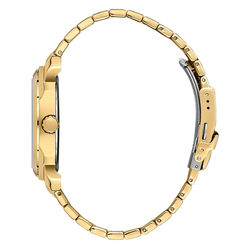 Santa Barbara Polo Black Dial Gold Tone Men’s Watch SB.1.10442-7