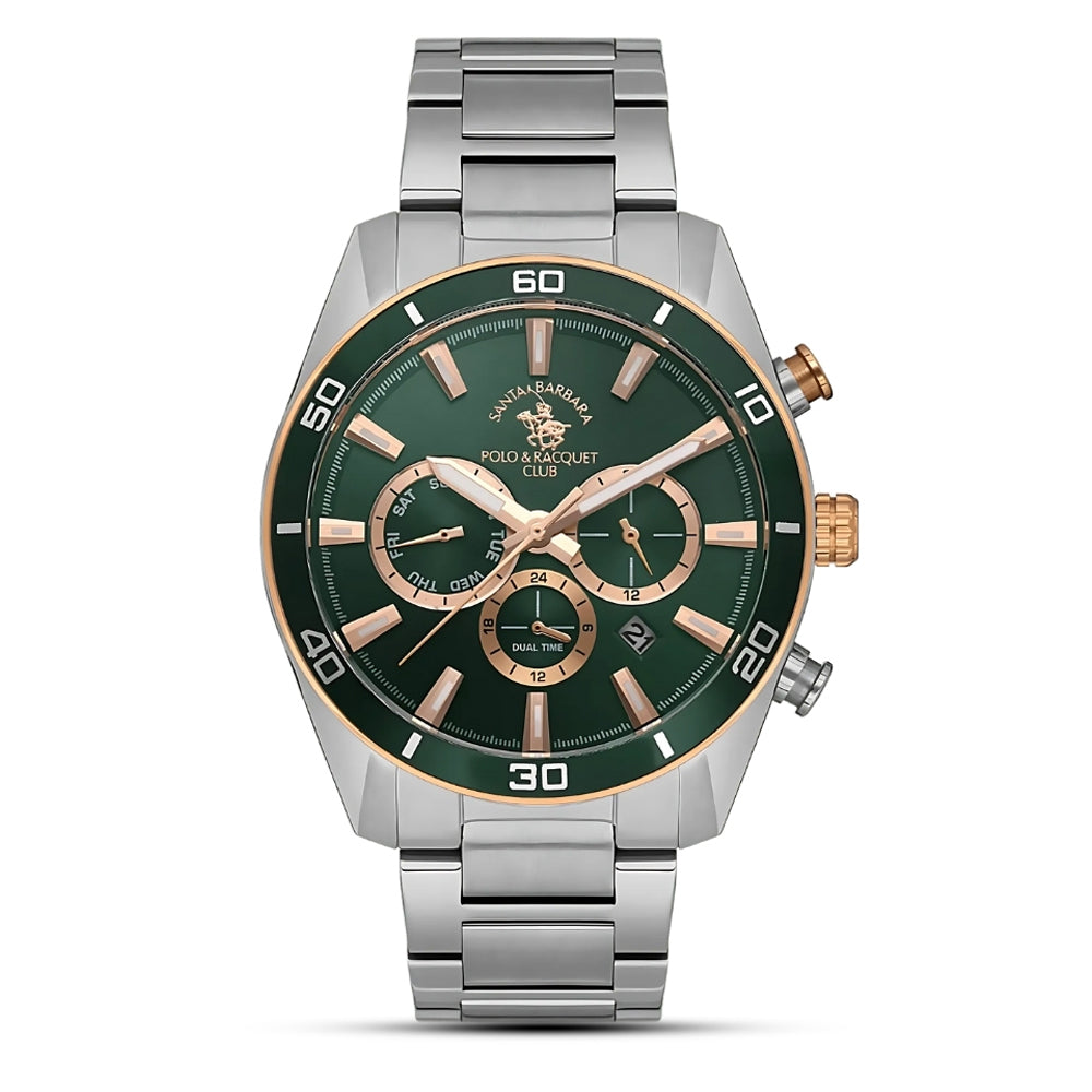 Santa Barbara Chronograph Green Dial Men's Watch | SB.1.10498.3