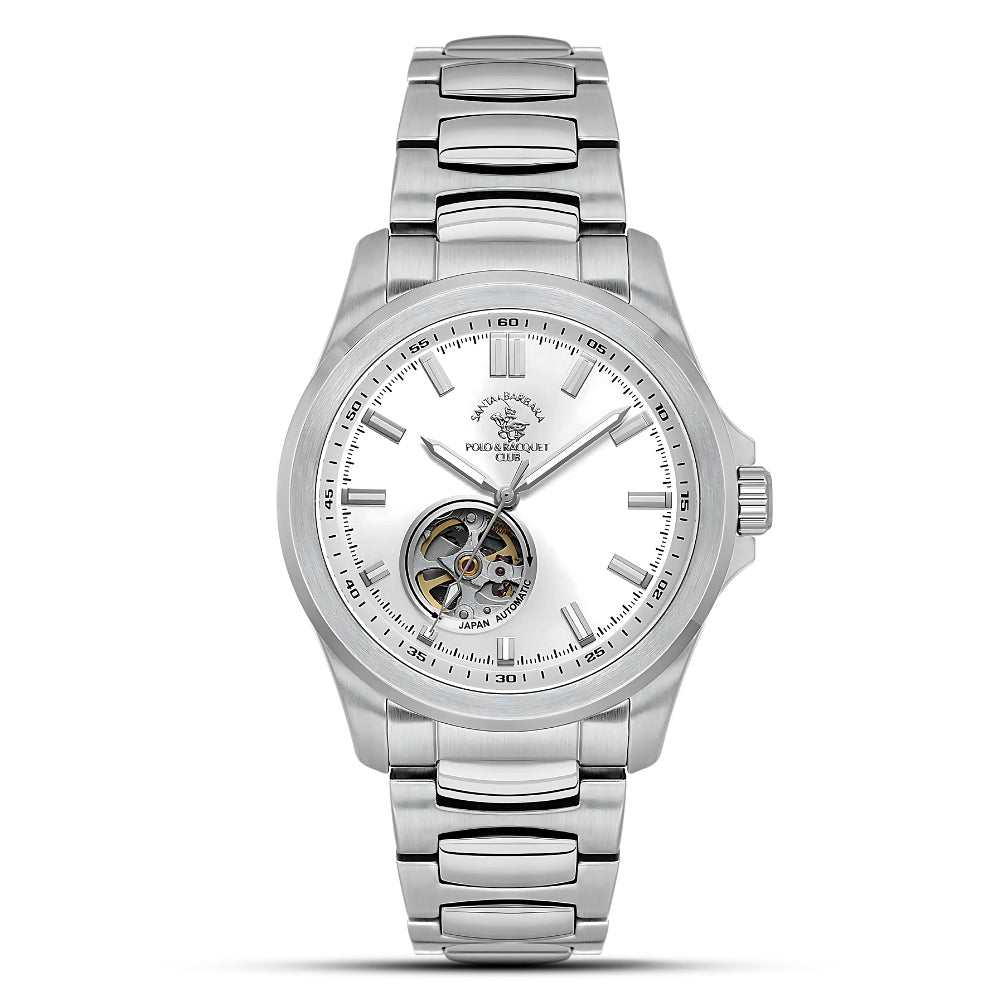 Santa Barbara Open Heart Silver Dial Men's Watches | SB.1.10629-1