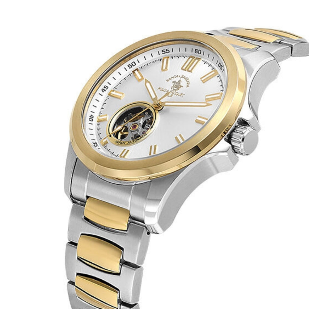 Santa Barbara Open Heart Automatic Silver Dial Watch | SB.1.10629-5
