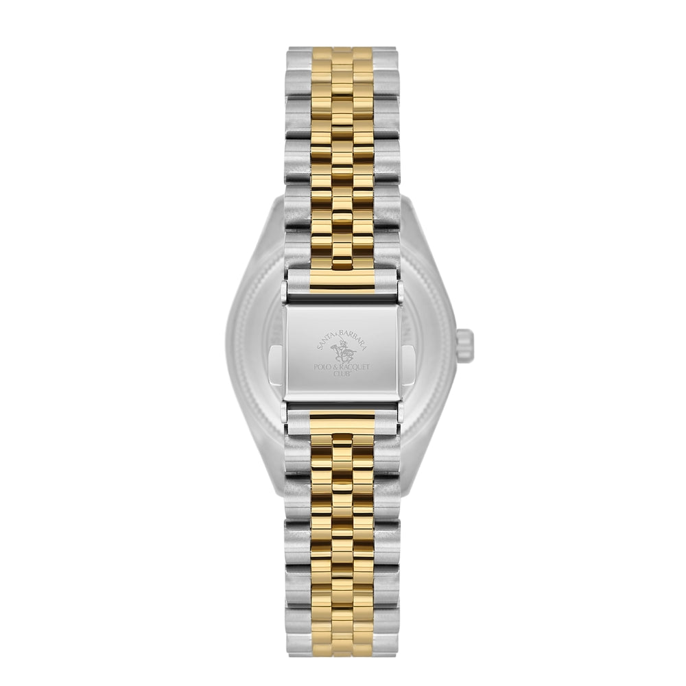 Santa Barbara Two Tone Green Dial Ladies Watch | SB.1.10643-3