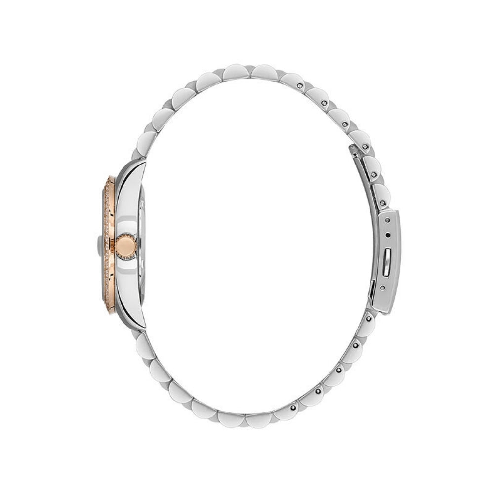 Santa Barbara Two Tone Silver Dial Ladies Watch | SB.4.10017-6