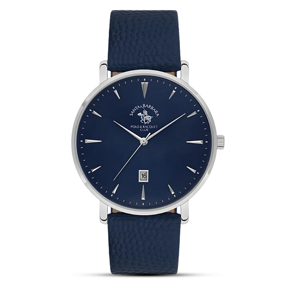 Santa Barbara Polo & Racquet Blue Dial Men's Watch | SB.8.10009-3