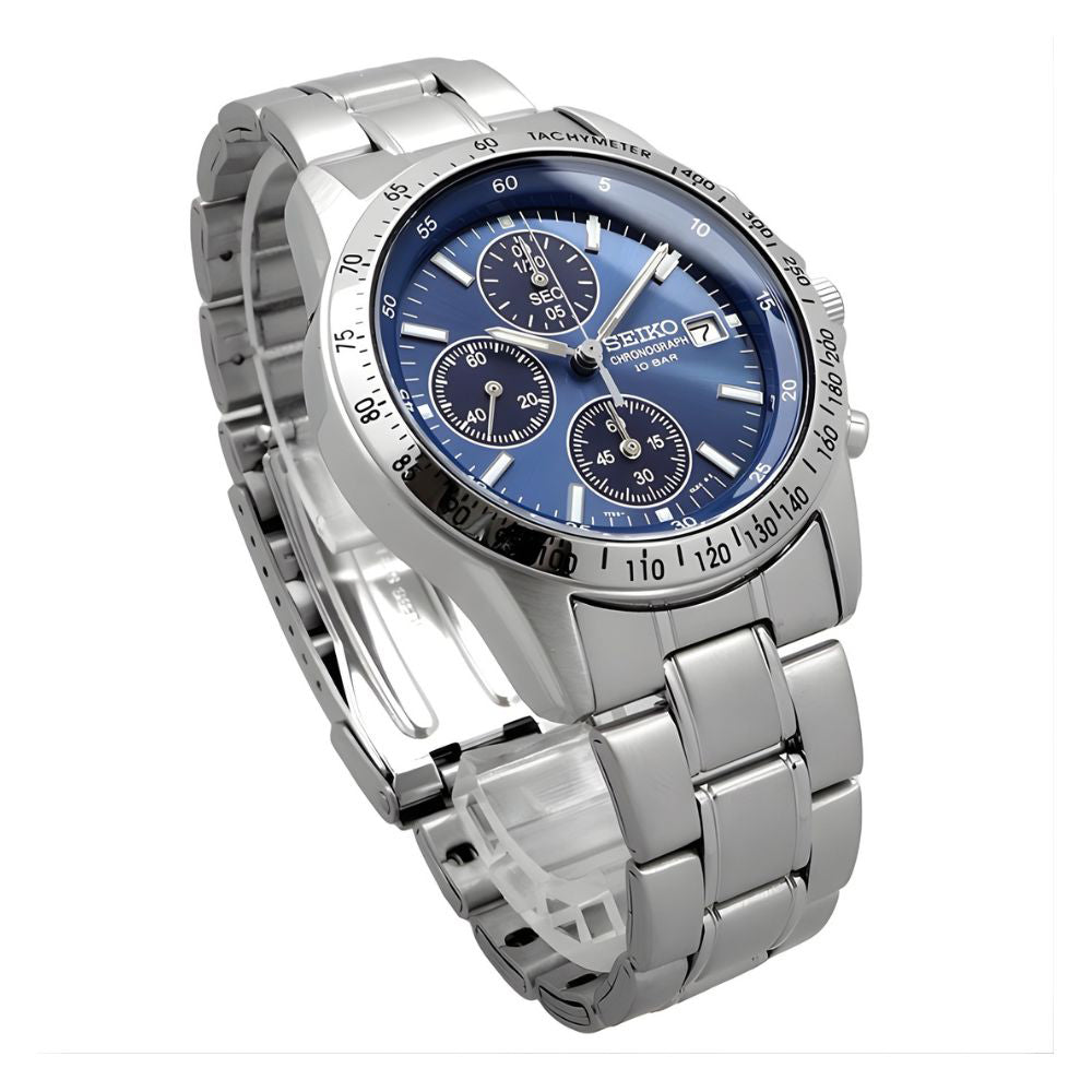 Seiko Spirit Blue Chronograph Dial Men's Watch SBTQ071