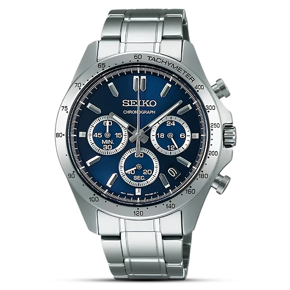 Seiko Spirit Chronograph Blue Dial Men's Watch SBTR011