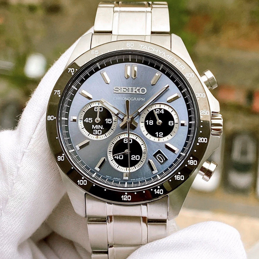 Seiko Spirit Chronograph Light Blue Dial Men's Watch | SBTR027