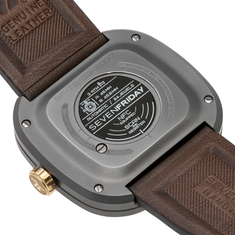 SevenFriday T2/03 BROWN-T Automatic Men's Watch| T Series