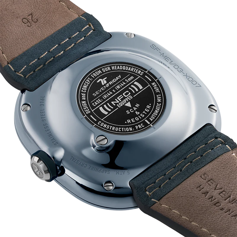SevenFriday ME3/01 STONE BLUE Automatic Men's Watch| M Series
