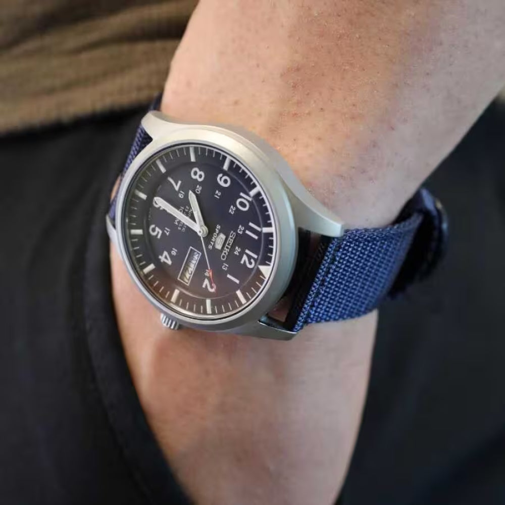 Seiko Military Blue Dial Automatic 42mm Case Men's Watch SN2G11K1