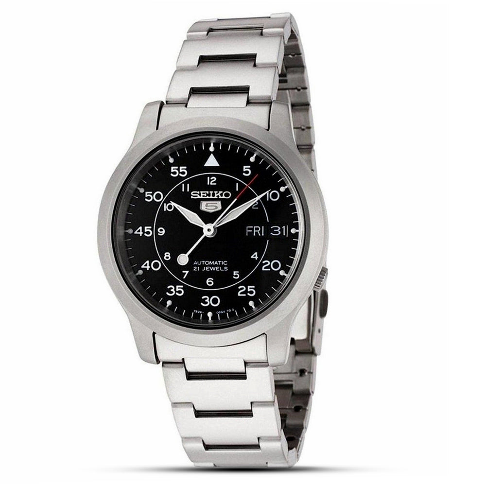 Seiko 5 Automatic Black Dial Men's Watch | SNK809K1