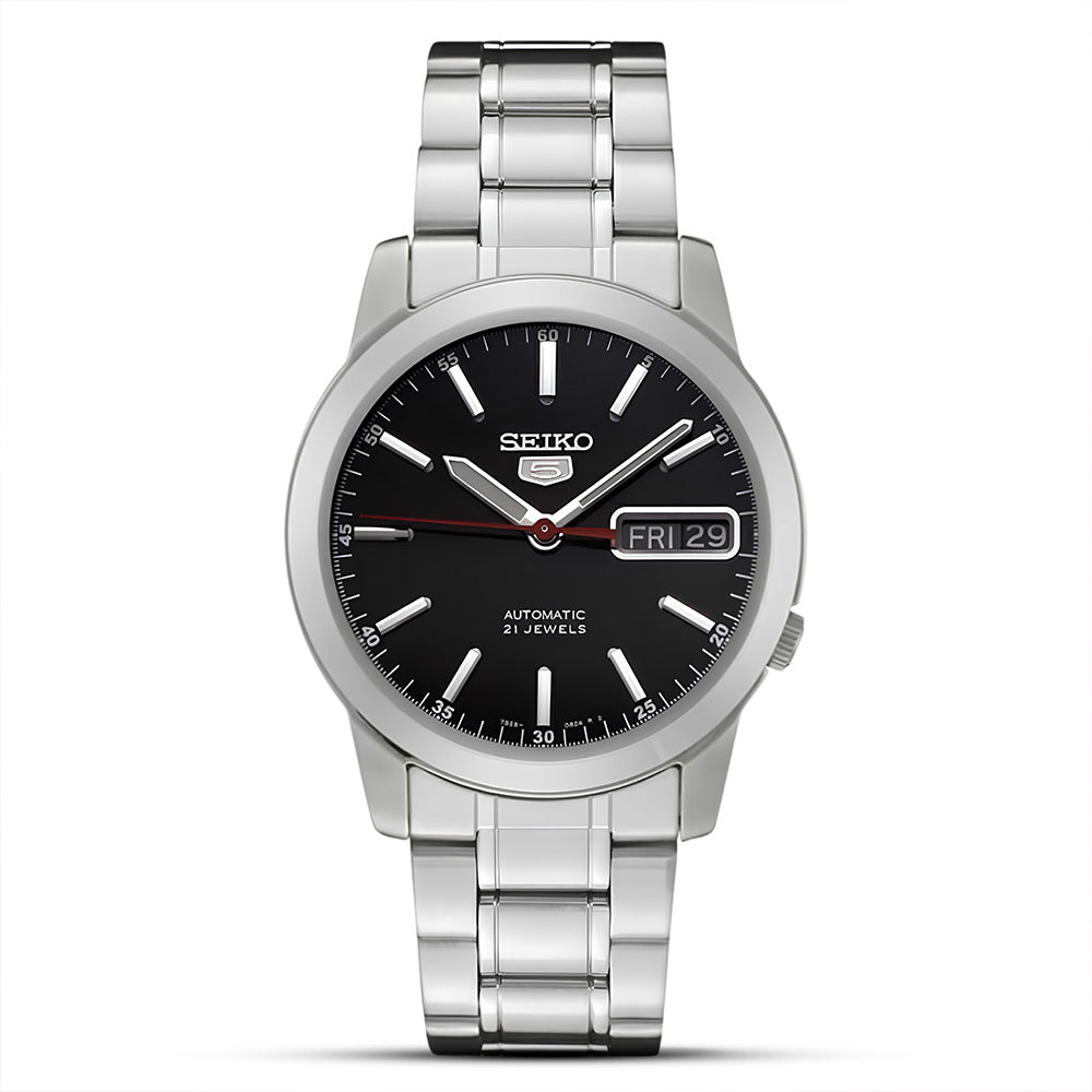 SEIKO 5 CLASSIC BLACK DIAL AUTOMATIC WATCH SNKE53K1