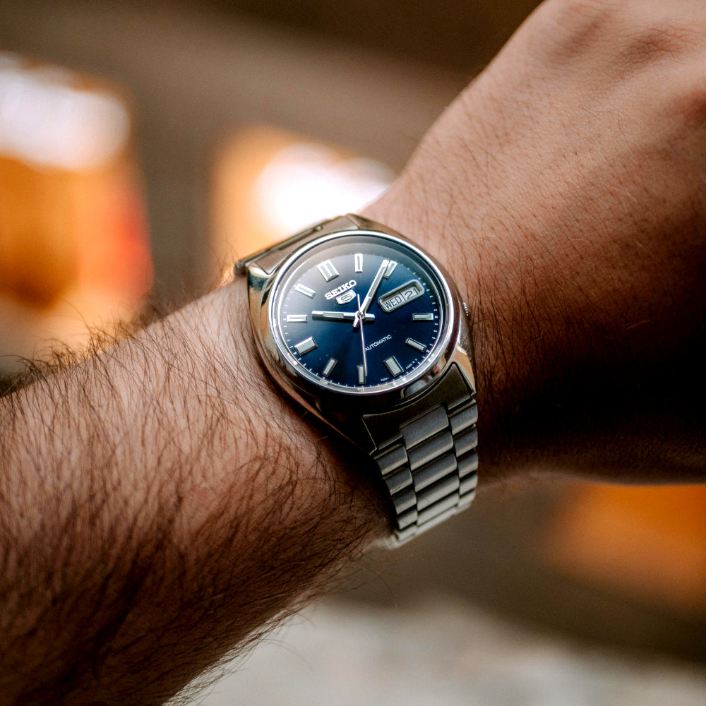 SEIKO 5 Automatic 37mm Blue Dial Men's Watch | SNXS77K