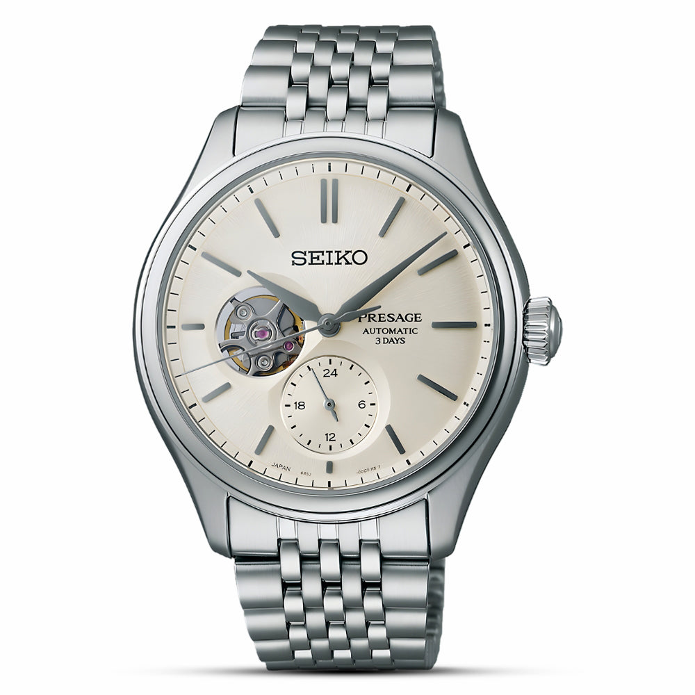 Seiko Presage 'Shiro-iro' Open Heart Dial Men's Watch | SPB469J1